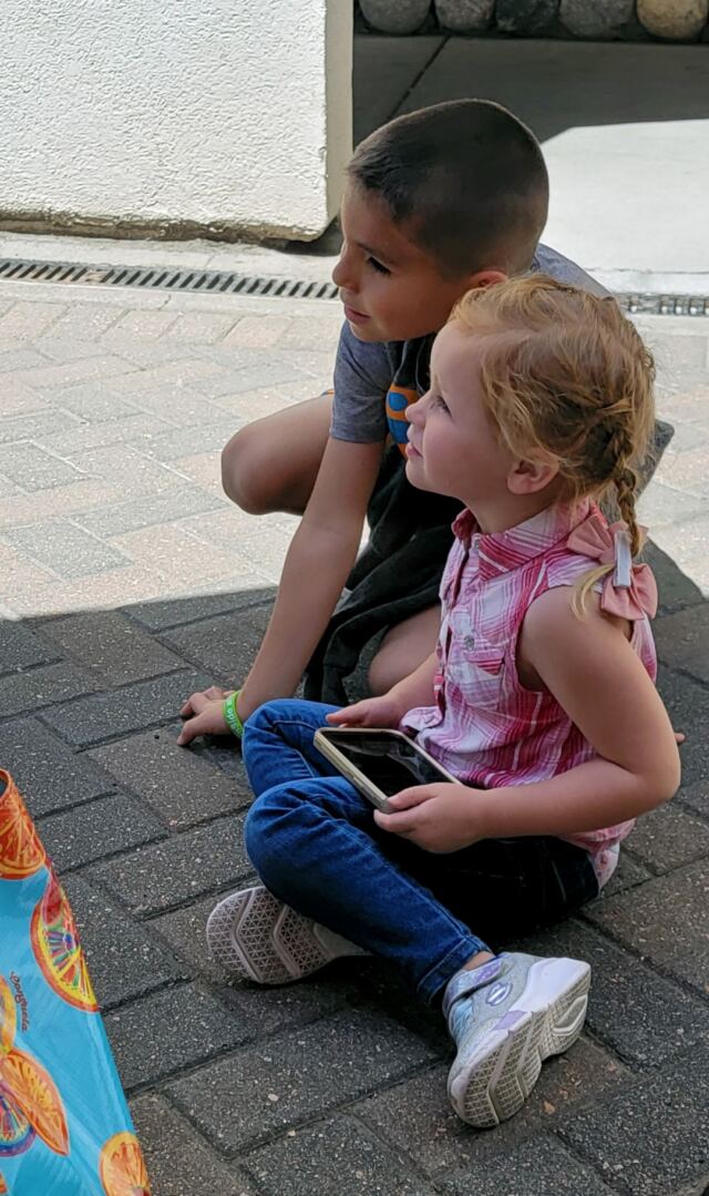 Cole and Shiloh take a break 1