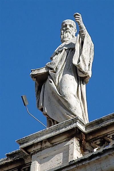 Figure atop St. Peter's