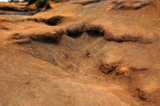 Weathered sandstone details