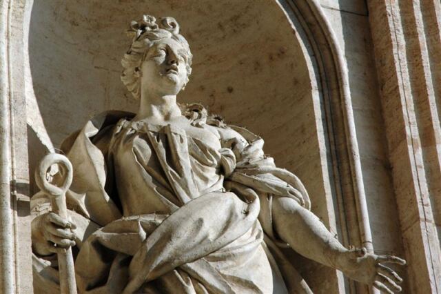 Sculpture on front of St. Peter's