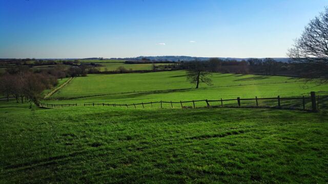 Cotswolds hillside from Charingworth