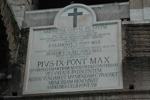 Colosseum inscription