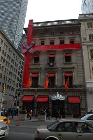 Gift-wrapped Cartier building