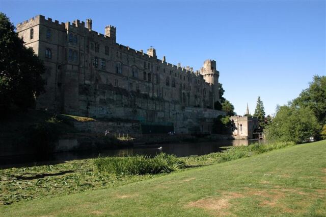 Warwick Castle from trebuchet field