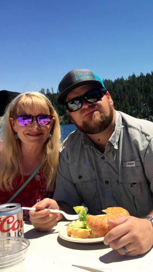 LeAnn and Jarrett - lunch on the lake