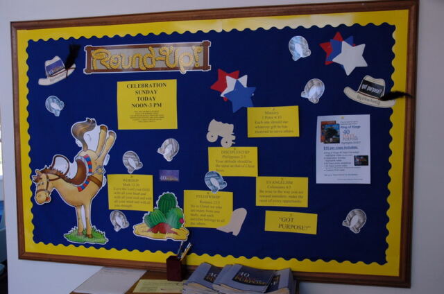 Celebration Round up board