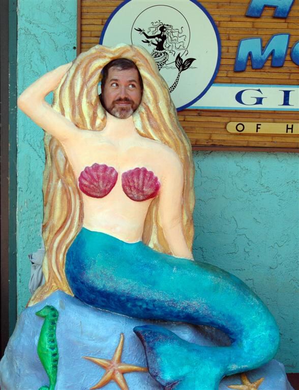 Roger as mermaid