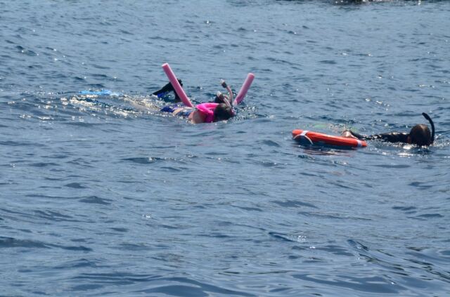 Kathy and Alex - snorkeling at RMS Rhone Marine Park 7