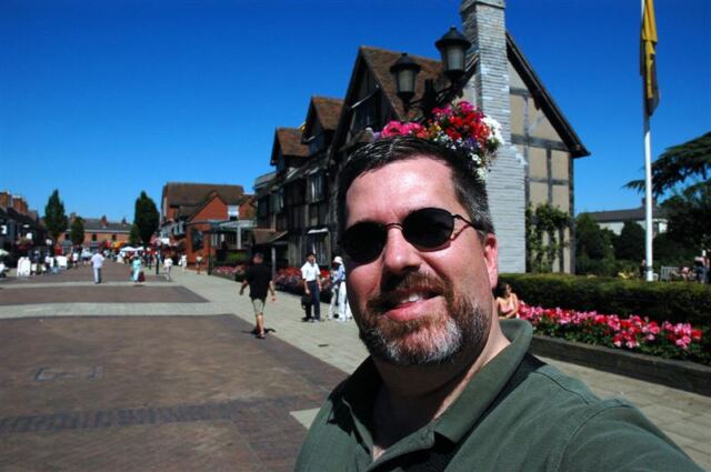 Roger and Shakespeare's birthplace