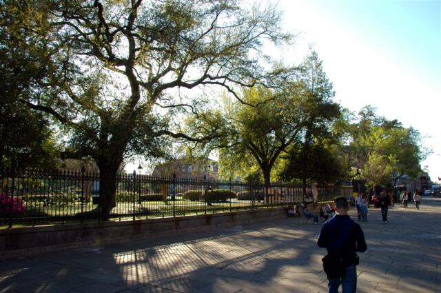 Side of Jackson Square