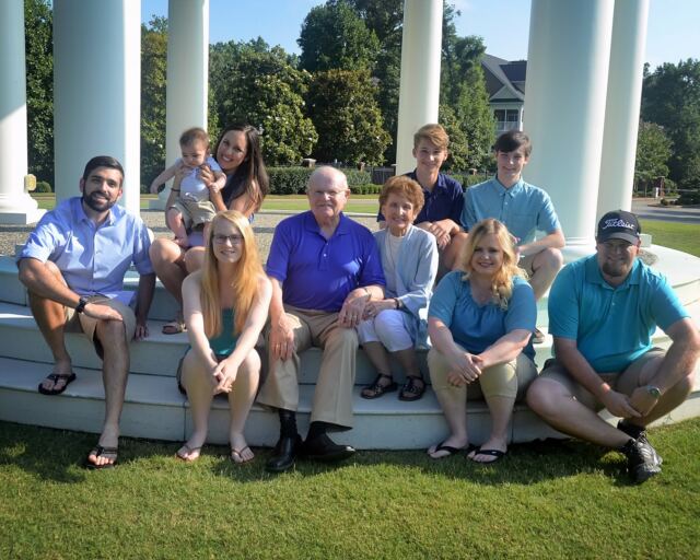 Paul Geri and Grandkids 60 yr anniversary