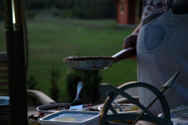 Mmmm... grilled pie!