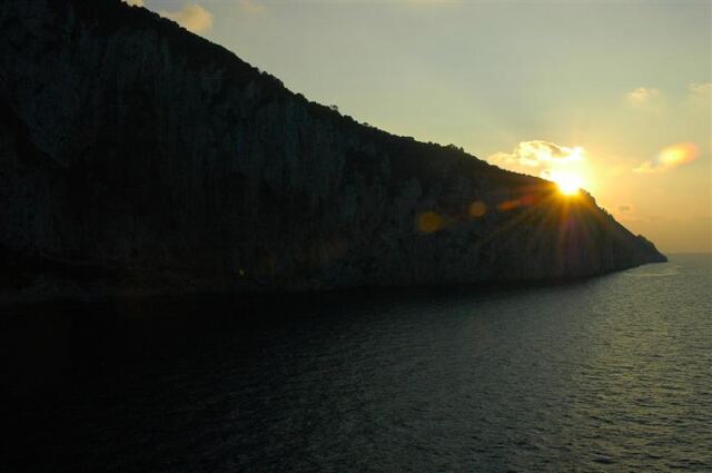 Sunset over Capri