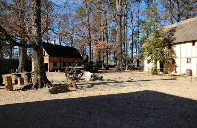 Jamestown Fort courtyard
