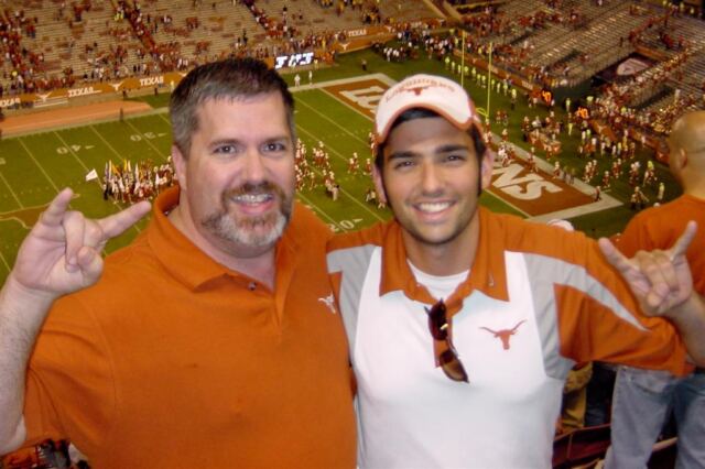 Dad and Andrew - post victory