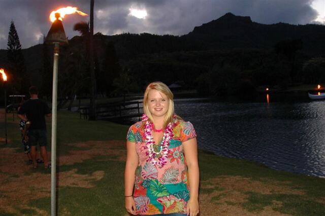 Melanie and sunset lagoon