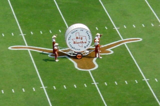 Big Bertha at the 50 yard line