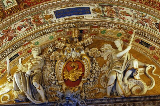 Details above doorway