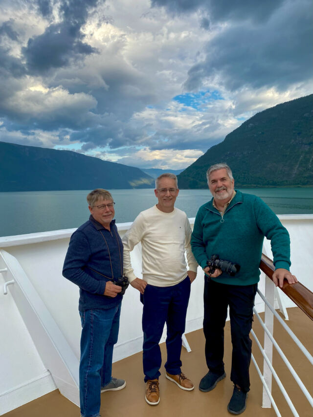 Steve, Eric, and Roger on the forecastle