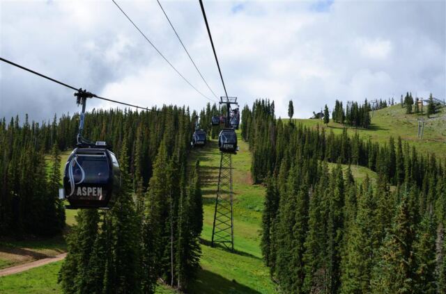 Gondolas on a line