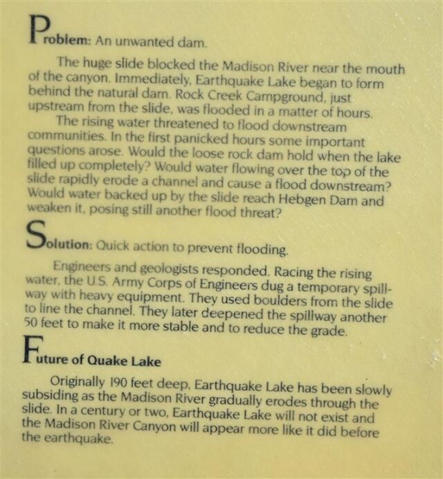 Earthquake Lake signs (3)