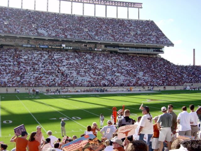 Fans get into their seats