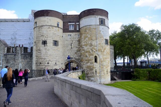 Entrance gates to the Tower of London