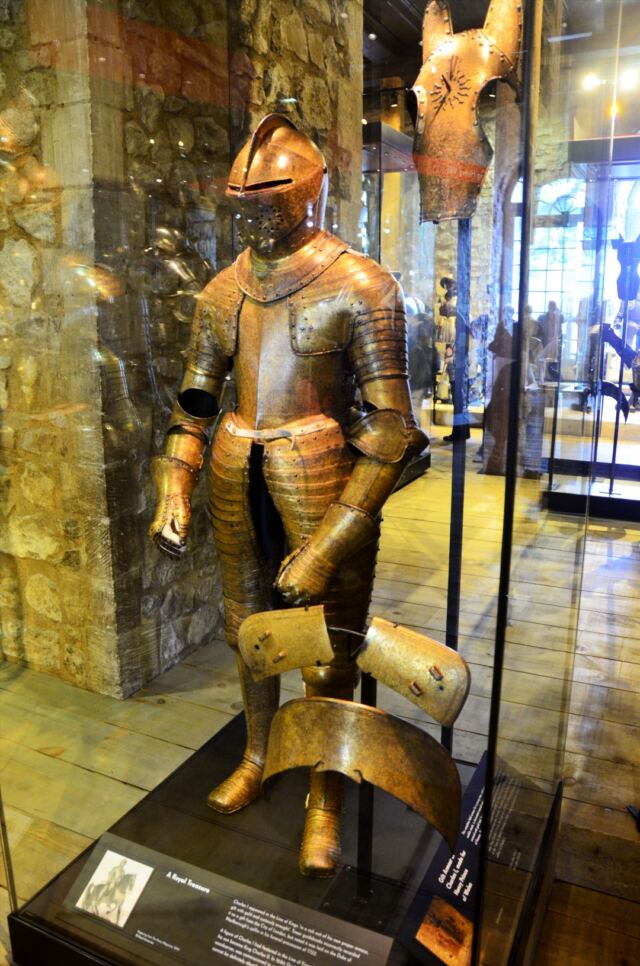 Gold-guilded armor