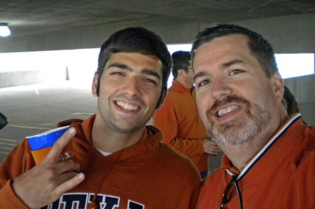 Andrew and Dad - pregame tailgate