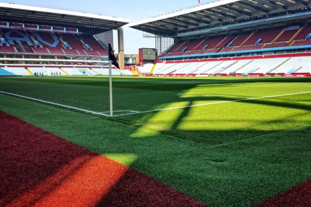 Villa Park - pitchside pre-match (1)