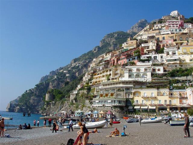 PO - Positano from beach