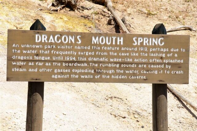 Dragon's Mouth Spring sign