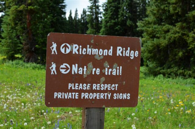 Trail sign