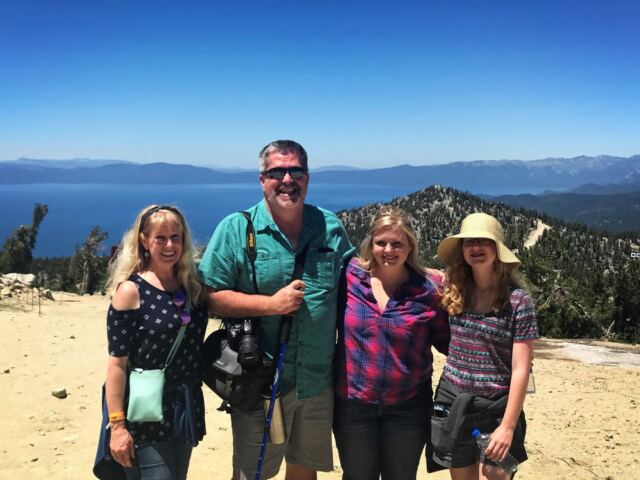 LeAnn, Roger, Melanie, Kiersten - top of Heavenly