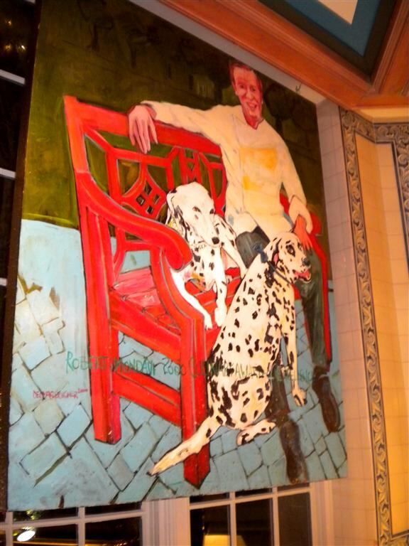 Patrick O'Connell and his dalmations