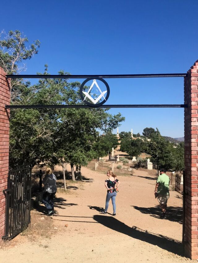 Virginia City cemetery entrance