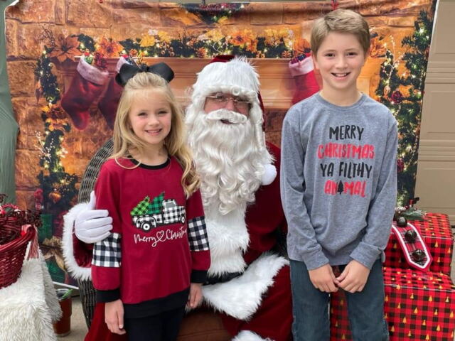 Santa plus two