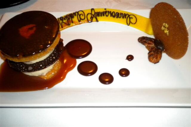 Southern Butter Pecan Ice Cream Sandwich with Hot Caramel Sauce