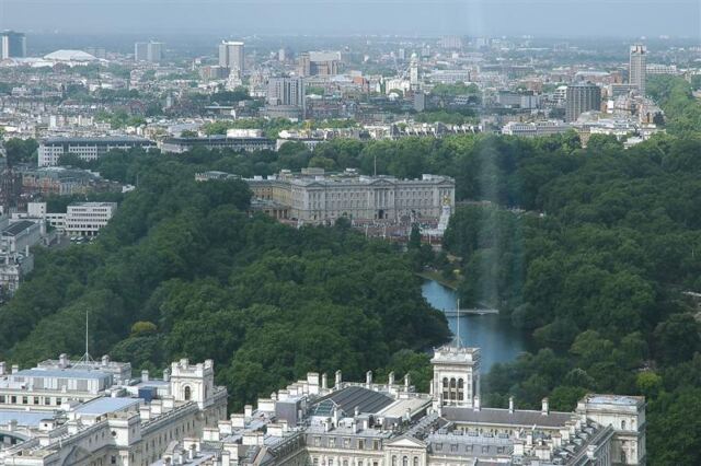 Buckingham Palace from London Eye