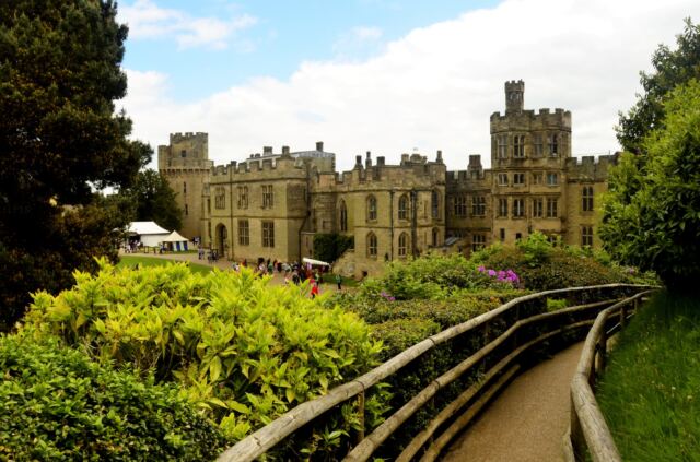 Warwick Castle - Great Hall from The Mound 1