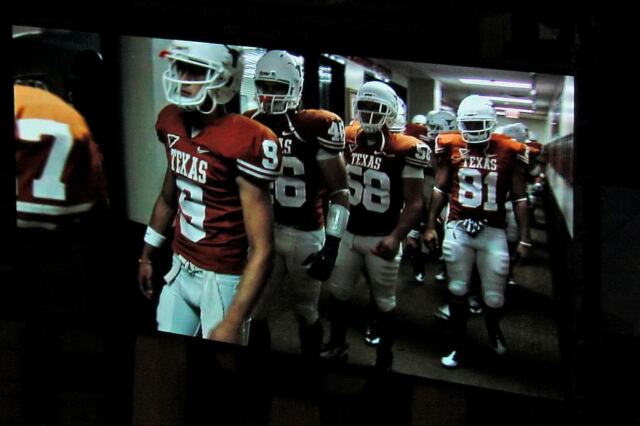 Horns head for the field