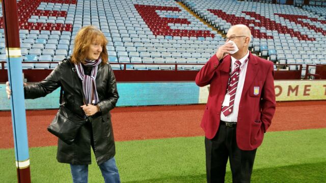 Marianne and Alan, our Guide - post-match