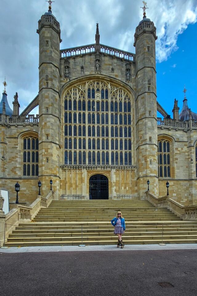 Kathy and the Harry-Megan stairs