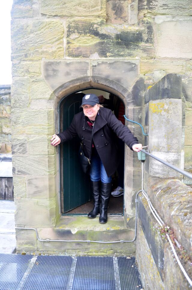 Kathy loves ducking through tiny doors