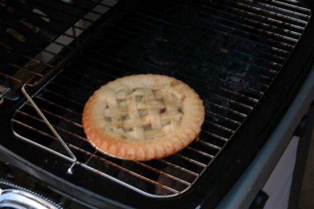 Grilled pie!