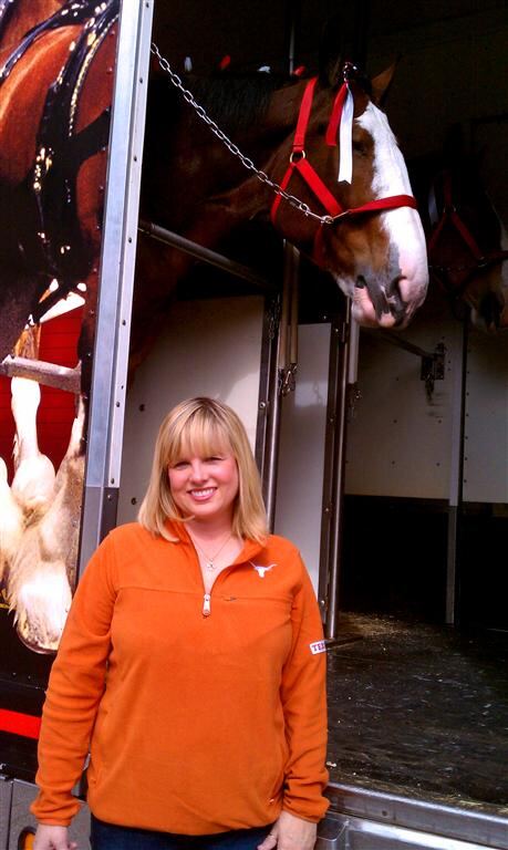 Kathy and the Clydesdales
