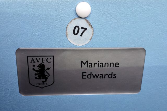 Marianne's seat at Villa Park