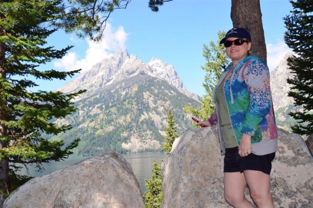 Kathy and Tetons