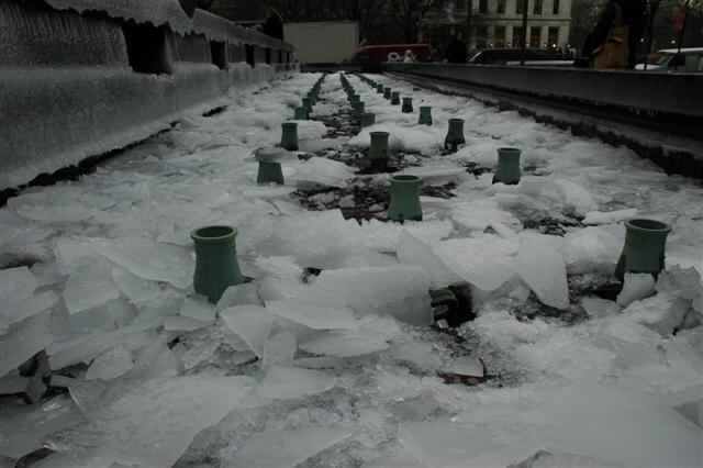 Frozen fountain