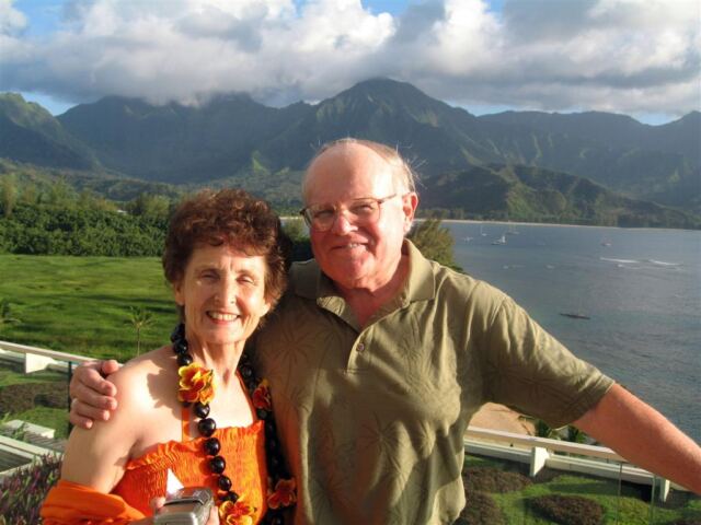 Geri and Paul at Princeville Hotel